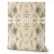 Papier peint floral aux raisins - Motif botanique 