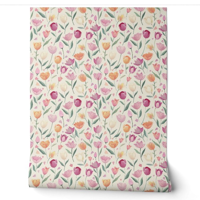 Papier Peint Floral Delal Motif (Déroulement)