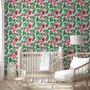 Papier Peint Floral fleurs tropicales Hawaiian île motif