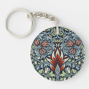 Papier peint floral Morris Navy Blue Snakeshead