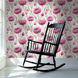 Papier Peint Floral rose