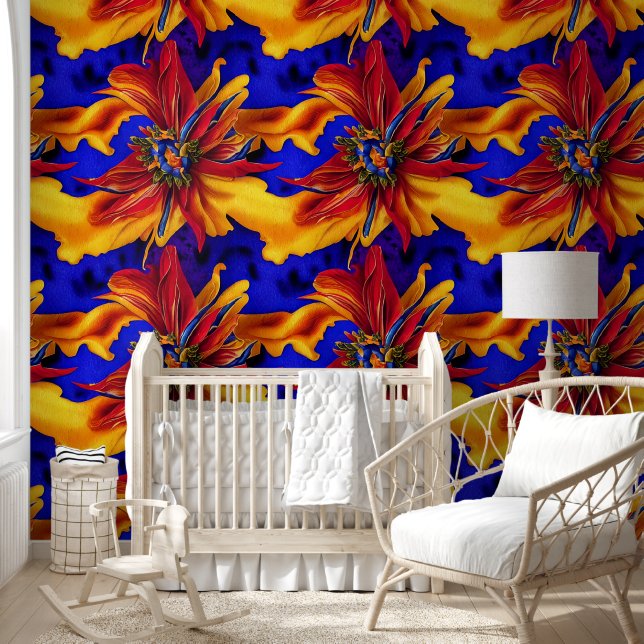 Papier Peint Flore byzantine fleur regal motif chic (Enfants)