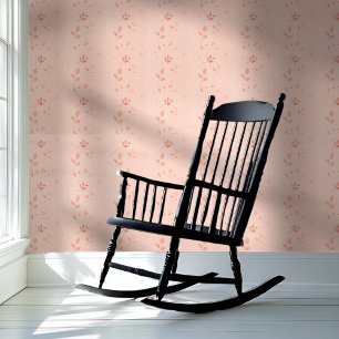 Papier Peint Flore délicate de Pêche pâle