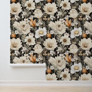 Papier Peint Flore foncé