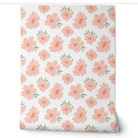 Flores modernes Coral Peach Nursery Kids Room