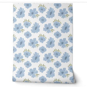 Papier Peint Flores modernes Dusty Blue Nursery Salle pour enfa