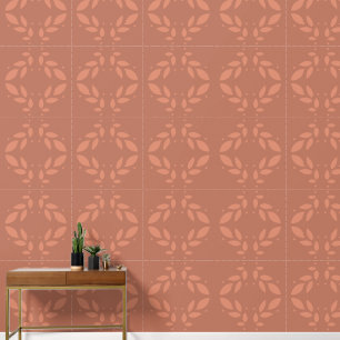 Papier Peint Foliage Motif en terre cuite