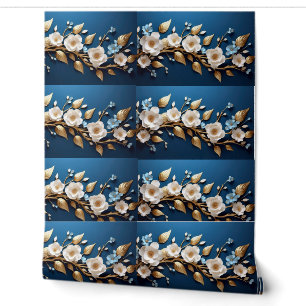 Papier Peint Fond d'écran Blue Flower Design