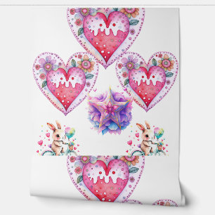 Papier Peint Fond d'écran de la Saint-Valentin romantique - Thè