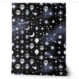 Papier Peint Fond d'écran - Design Lune Céleste Onyx