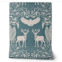 Fond d'écran mythologie animaux des bois vert bleu