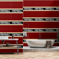 FOOTBALL Orange Blanc Noir Rouge Rayures de course