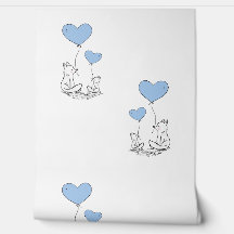 Foxes & Ballons Coeur Bleu Conception