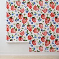 Fraise mignonne et bleuet