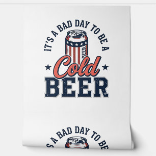 Papier Peint Funny Chemise Vector Vintage Bière froide Patrioti