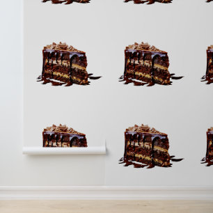 Papier Peint Gâteau au chocolat multi-couches indulgent de Slip