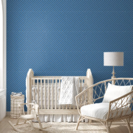 Papier Peint gingham carreaux bleu de base/bleu bébé