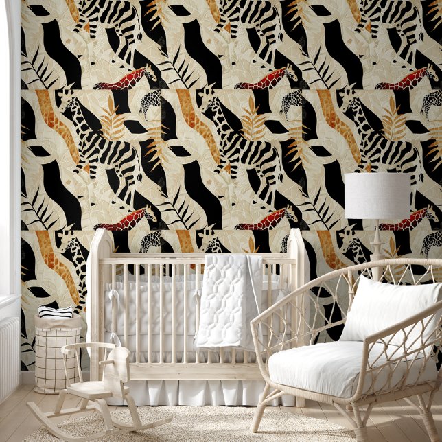 Papier Peint Giraffe Poster de animal Digital Paps Motif (Créateur téléchargé)