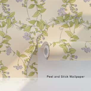 Papier Peint Graceful Periwinkle Peel & Stick Motif botanique