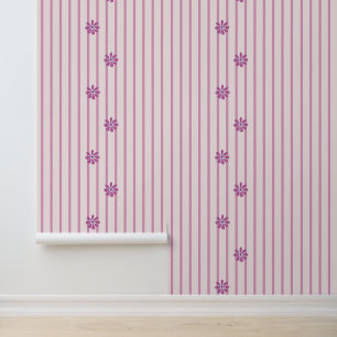 Papier Peint Graines modernes et fleurs roses