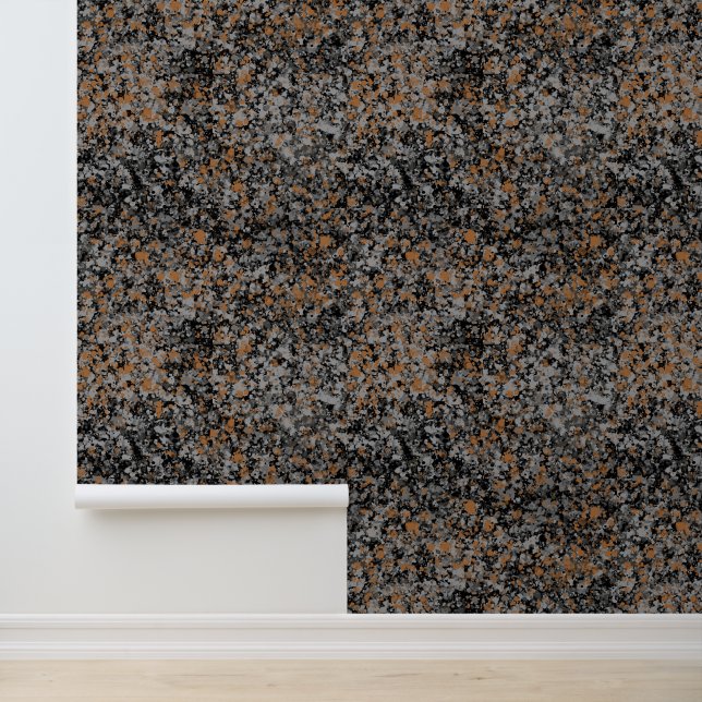Papier Peint Granite de texture de cuivre gris noir (Application)