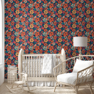 Papier Peint Gras motif floral moderne Peel et bâton
