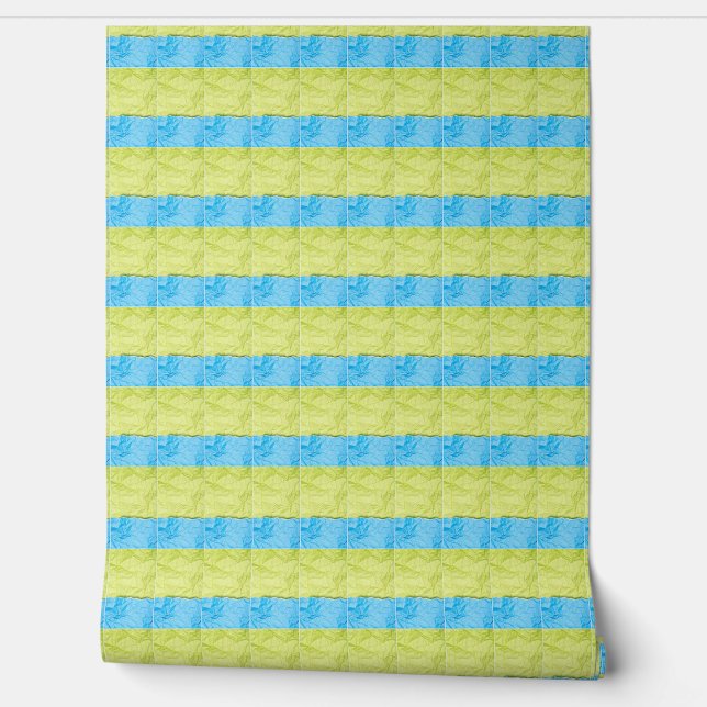 Papier Peint green and blue blocks (Déroulement)