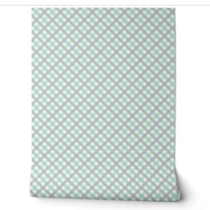 Papier Peint Grilles de Teal violet Retro Style