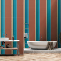 Gris de pierre Cool bleu Aqua Brown rouille