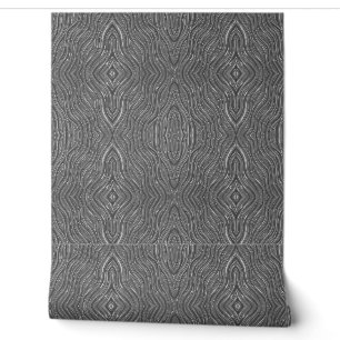 Papier peint Gris motif biologique