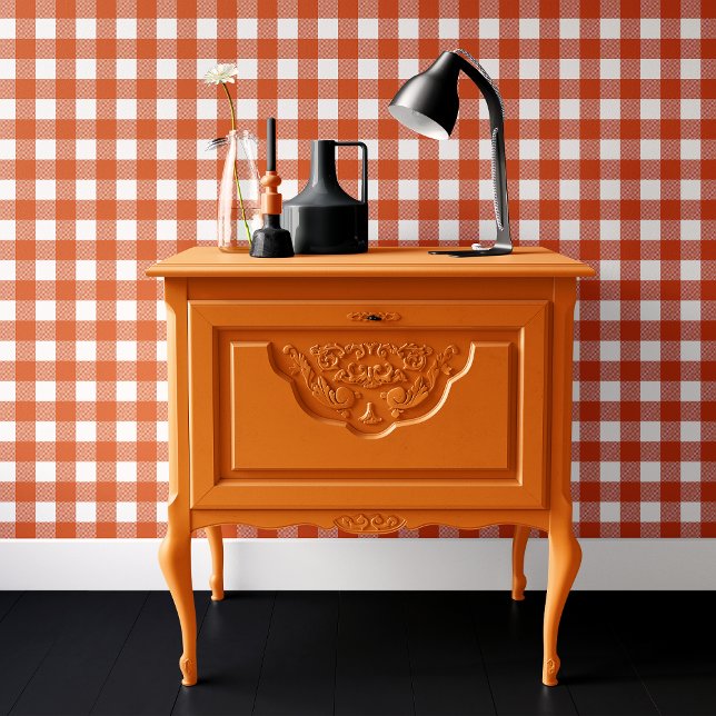 Papier Peint Halloween à base de buffles orange et blanc (Créateur téléchargé)