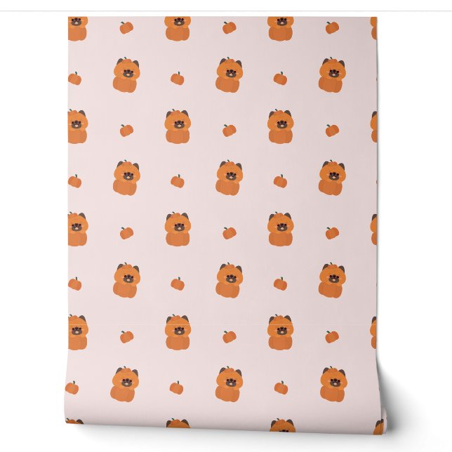 Papier Peint Halloween berger allemand (Déroulement)