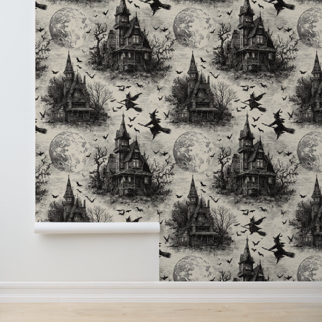 Papier Peint Halloween gothique vintage (Application)
