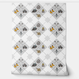 Papier Peint Happy Camper Wallpaper