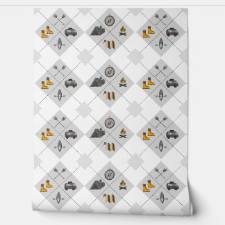 Papier Peint Happy Camper Wallpaper