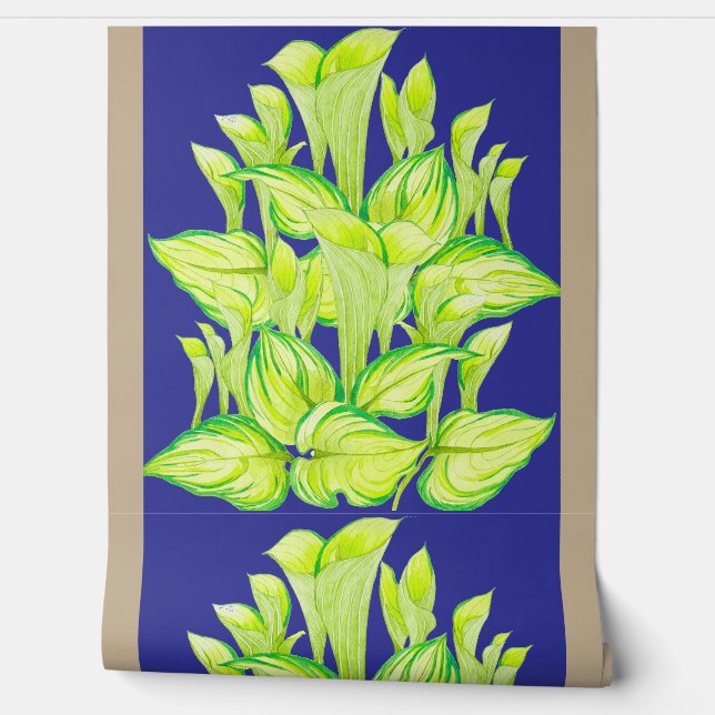 Papier Peint 'Harmony in Green' on a  (Déroulement)