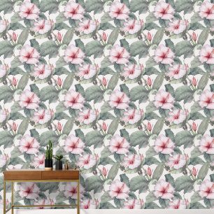 Papier Peint Hibiscus rose hawaïen