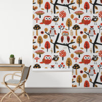 Hiboux scandinaves de la forêt suédoise Fantaisie