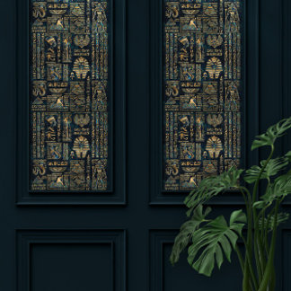 Papier Peint Hiéroglyphes et divinités égyptiennes -Abalone et 