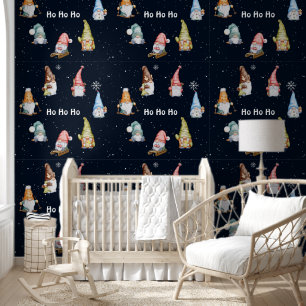 Papier Peint Hohoho Noël Gnomies de vacances Salle pour enfants