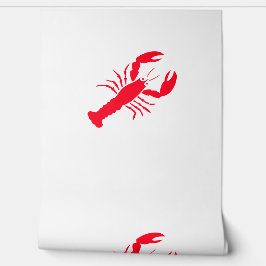Papier Peint Homard Rouge Crustacé 4Joanie