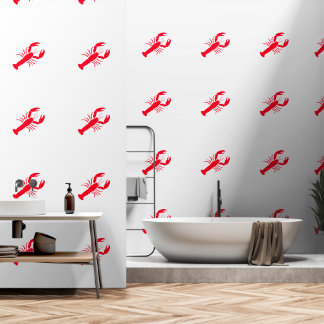 Papier Peint Homard Rouge Crustacé 4Joanie