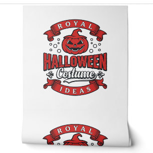Papier Peint Idées de costumes d'Halloween vintage Vector Desig