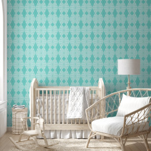 Papier Peint Illustration de Bohemian Chintz Pastel Blue