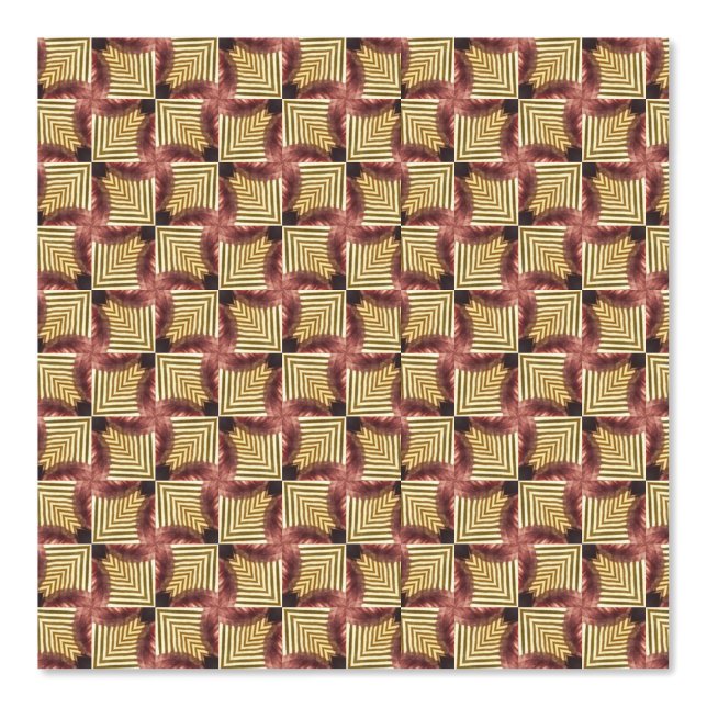 Papier Peint imaginaire géométrique violet aurifère fizzy (Recto)