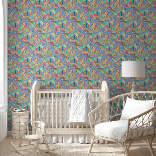 Papier Peint Imaginaire Paisley Ornements Motif sans soudure 2