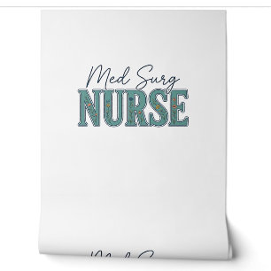 Papier Peint Infirmière en médecine chirurgicale dessin floral