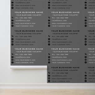 Papier Peint Informations sur votre entreprise Texte et couleur