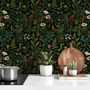 Papier Peint Jardin botanique de minuit