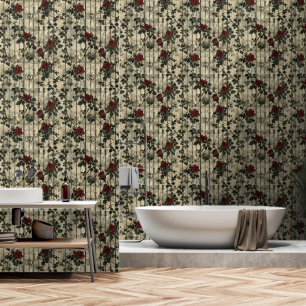Papier Peint Jardin des Roses d'Escalades victoriens